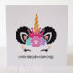 Personalised Unicorn Princess Happy Birthday CardUnicorn Princess Birthday Card 383