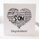 Son Congratulations Card 401