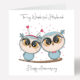 Husband Anniversary Card Owls