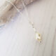 Ivory Pearl Twist Pendant 454