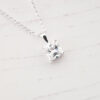 Square Cubic Zirconia Necklace Pendant 371
