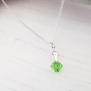 Peridot August Birthstone Crystal Drop Pendant 467