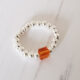Birthstone Topaz Sterling Silver 925 Stacking Ring Stretch November