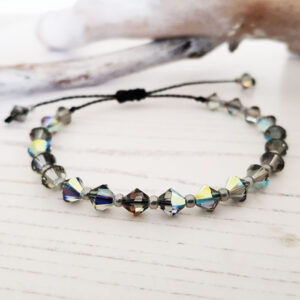 Black Diamond Swarovski Crystal Bracelet Friendship Style