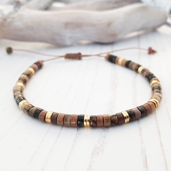 Rhodonite Natural Gemstone Bracelet