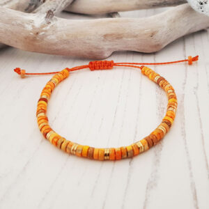 Orange Jasper Natural Gemstone Bracelet