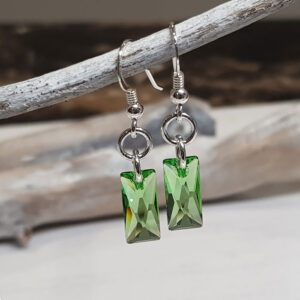 Peridot Crystal Earrings 431