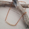 Fresh Water Pearl Necklace Rose Gold