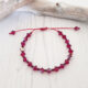 Ruby Swarovski Crystal Friendship Bracelet