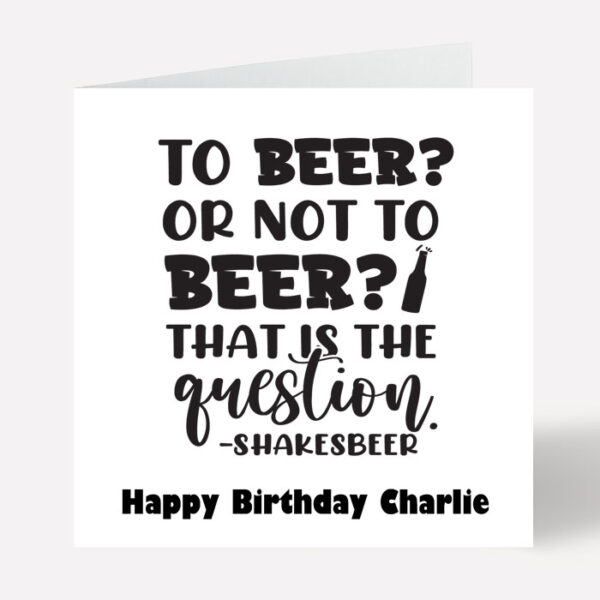 Birthday Card ShakesBeer