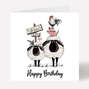 Sheep Birthday Card