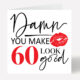 60th Birthday Card