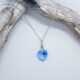 Light Sapphire Crystal Heart Pendant 505