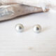 Grey Pearl Stud Earrings 448