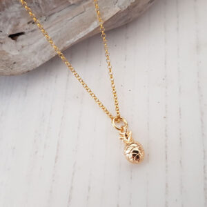 Gold Pineapple Pendant 513