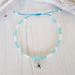 Anklet Beaded Turquoise Starfish 121