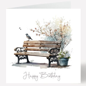 Happy Birthday Card Bench 522