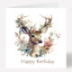 Deer Birthday Card 528