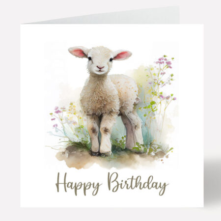 Lamb Birthday Card 530