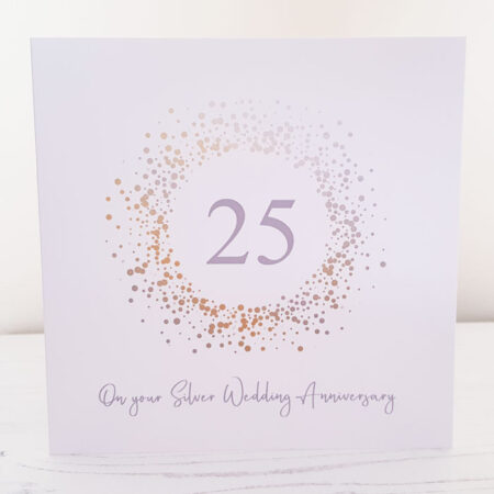 Silver Wedding Anniversary Card 547