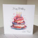 Cake Happy Birthday Card 551