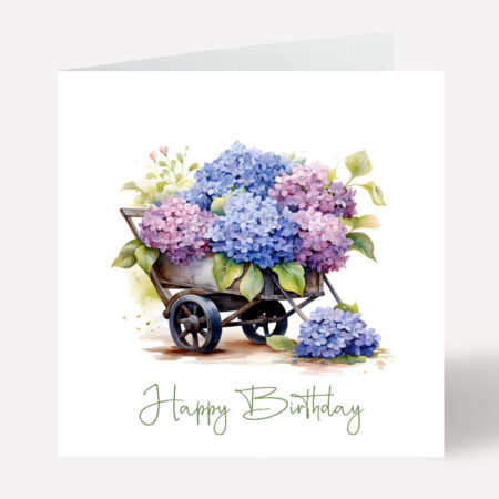 Hydrangea Birthday Card 553