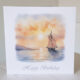 Sea Boat Birthday Card 558