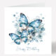 Butterfly Birthday Card Personalised Unique Birthday Card 562