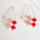 Red Crystal Earrings 169