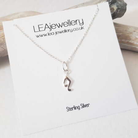Music Note Necklace Silver 525