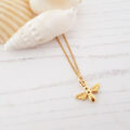 Bee Charm Gold Necklace 532