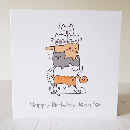 Cat Happy Birthday Card 410