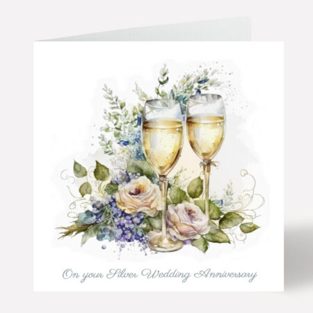 Silver Anniversary Card 599