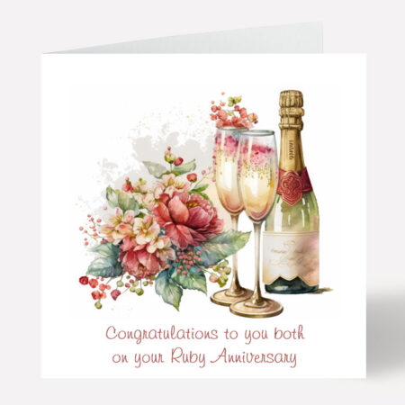 Ruby Anniversary Card 601