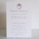 Charles Rennie Mackintosh Style Wedding Invitation 812