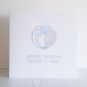 Charles Rennie Mackintosh Style Wedding Invitation 907