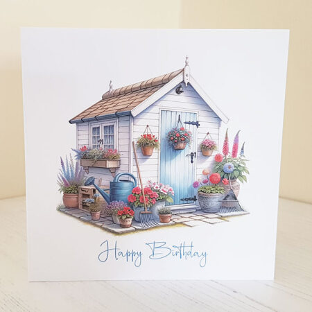 Garden Shed Happy Birthday Card 663