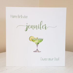 Cocktail Happy Birthday Card 669