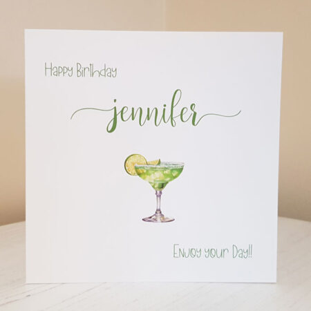 Cocktail Happy Birthday Card 669
