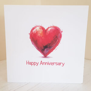 Happy Anniversary Heart Card 671