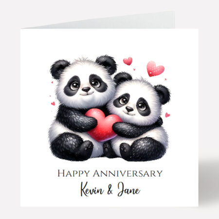 Happy Anniversary Panda Card 674