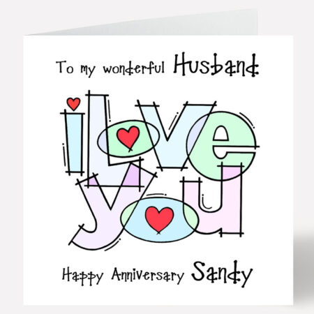 Husband Happy Anniversary Card 121