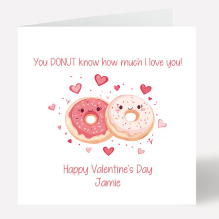 Donut Valentines Card 809