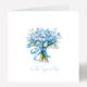 Sympathy Card Forgetmeknot Personalised 871