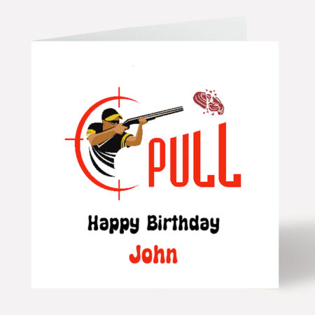 Clay Shooting Birthday Card 829