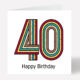 40th Birthday Card any age 831