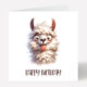 Llama Birthday Card 852