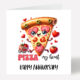 Pizza Anniversary Card 854