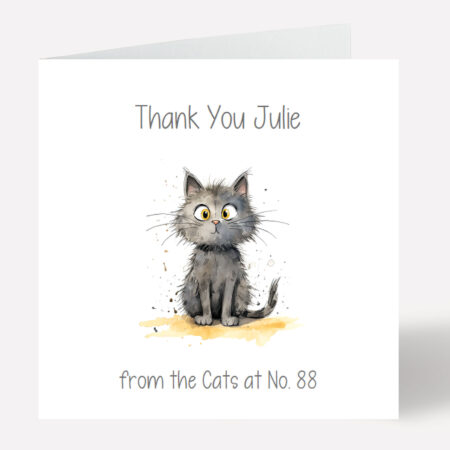 Thank You Cat Card 855