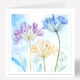 Blank Watercolour Flower Card 856